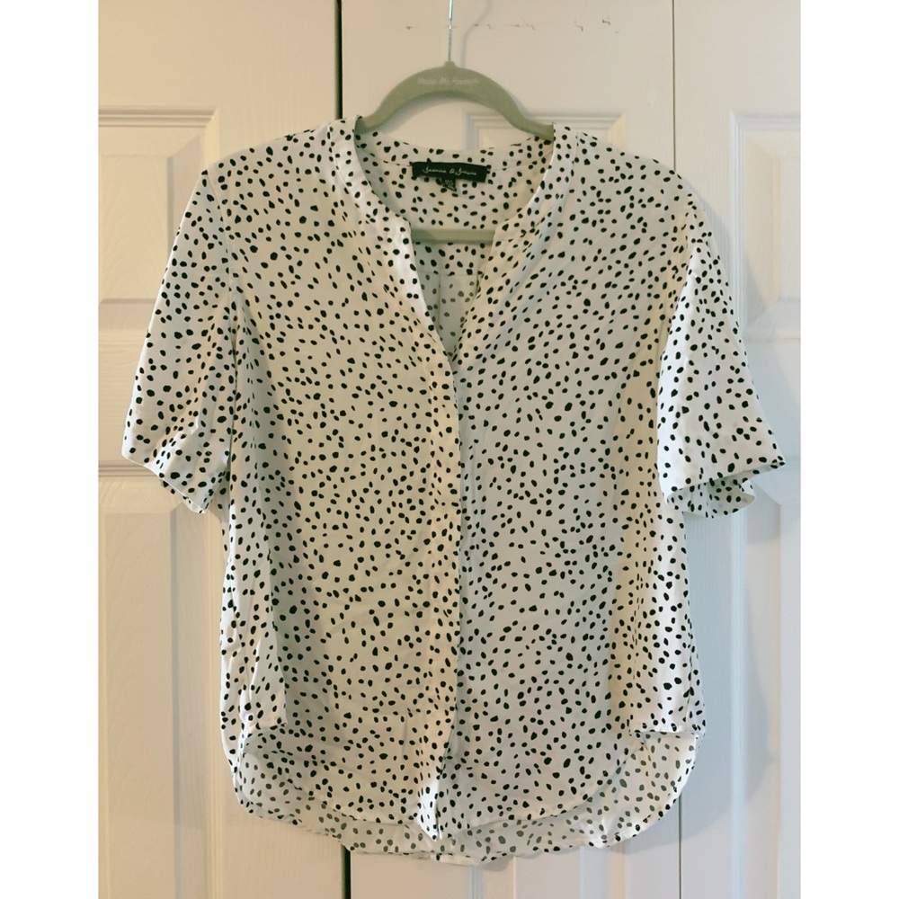 Dalmatian Polka-Dot Pattern Blouse